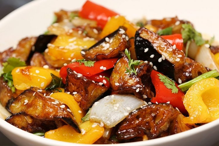 Chinese Eggplant with Rice Vinegar