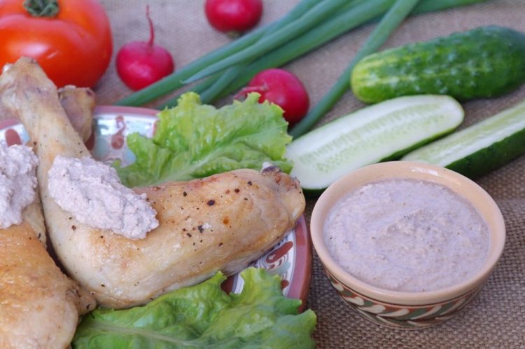 Nusssauce für Hähnchen