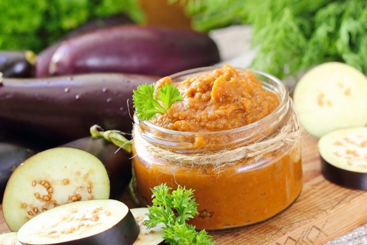 Eggplant and Zucchini Caviar for Winter