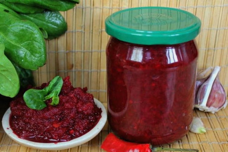 Eggplant, Apple, and Beetroot Appetizer for Winter