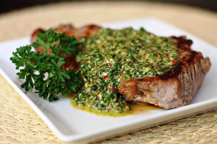 Salsa chimichurri para carne