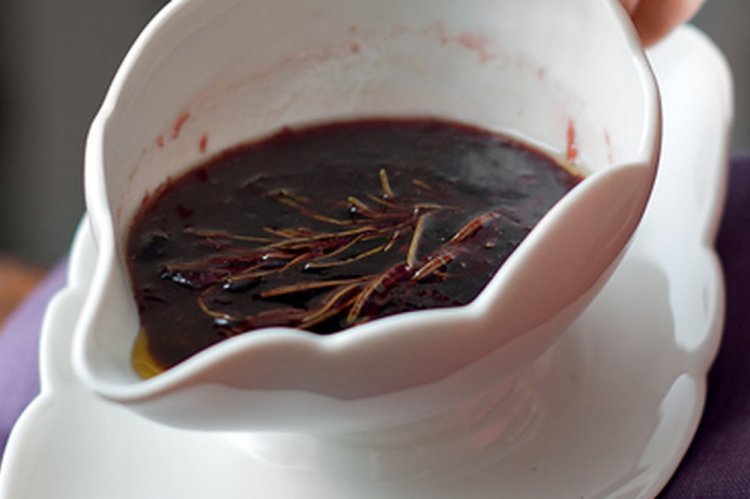 Salsa de vino tinto para carne
