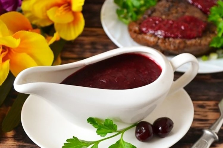 Salsa de cereza para carne