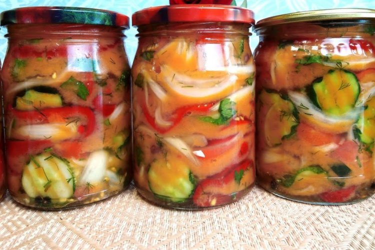 Ensalada «Donskoy» sin vinagre