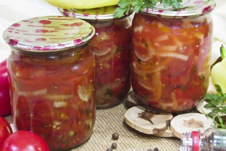 Ensalada «Donskoy» con manzanas para el invierno