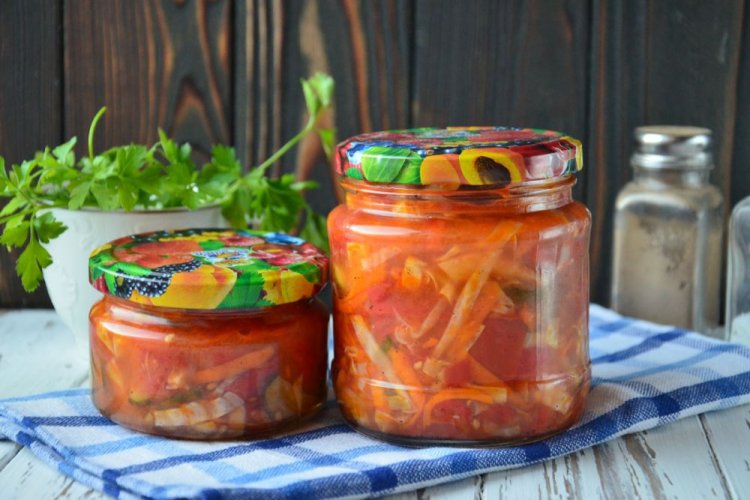 Ensalada Kuban para el invierno – receta clásica
