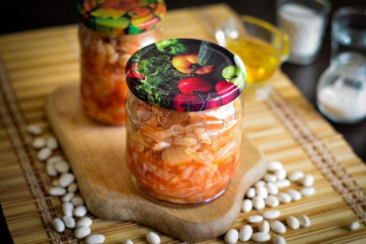Ensalada al estilo Kuban con frijoles