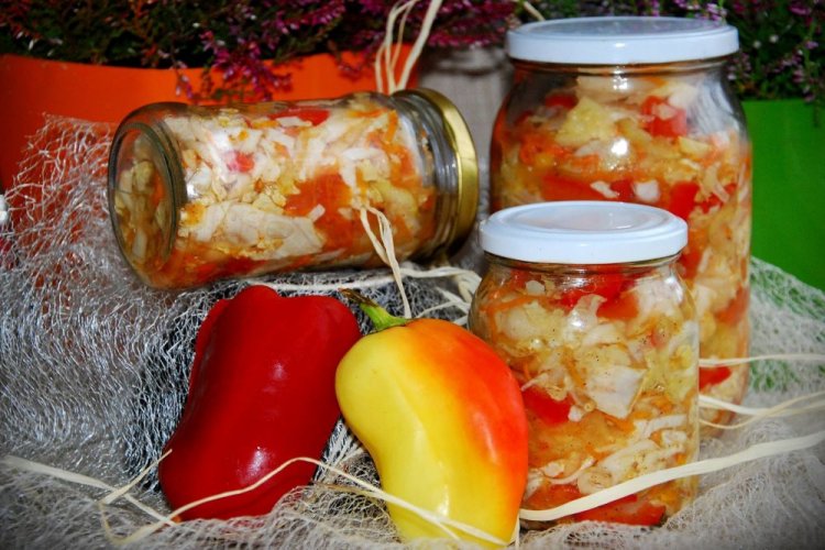 Ensalada Kuban con mostaza para el invierno