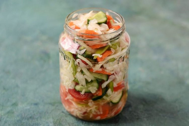Ensalada al estilo Kuban sin vinagre