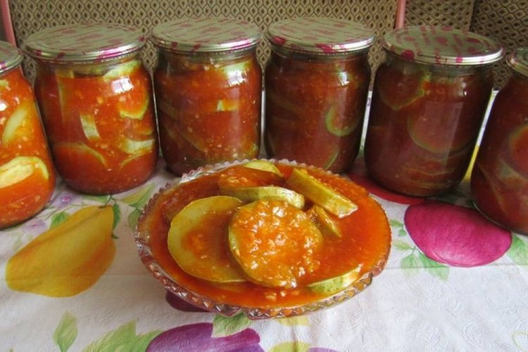 «Lengua de Suegra» con zumo de tomate para el invierno