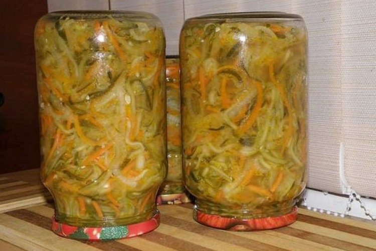 Overgrown Cucumber and Carrot Salad for Winter