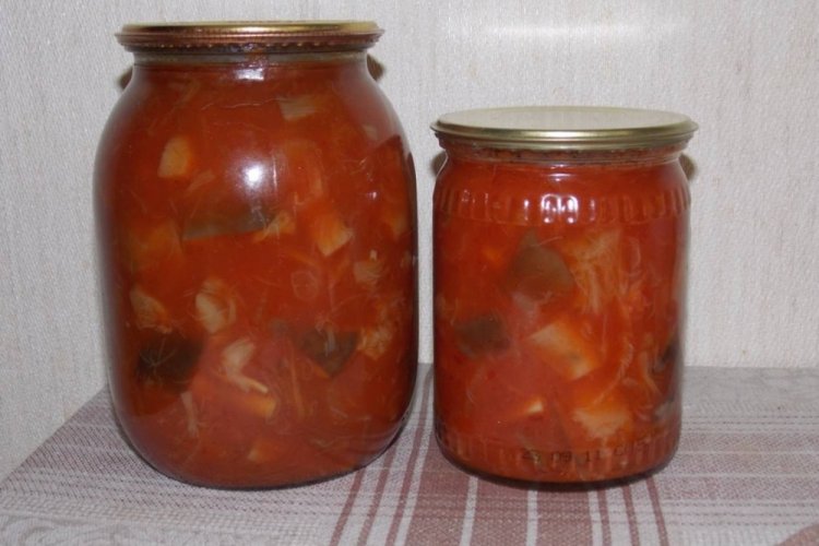 Boletus marinados en tomate para el invierno