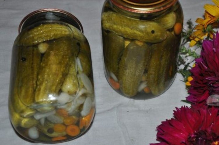 Pepinos con rábano picante al estilo húngaro