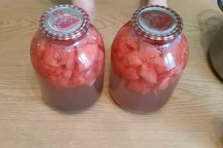 Watermelon and Grape Compote for Winter