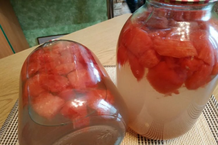 Watermelon Compote with Lemon for Winter