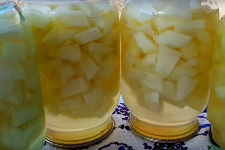Melonen-Apfel-Kompott