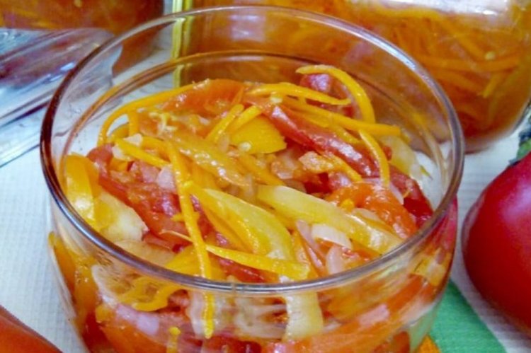 Ensalada «Paramonikha» sin cocción