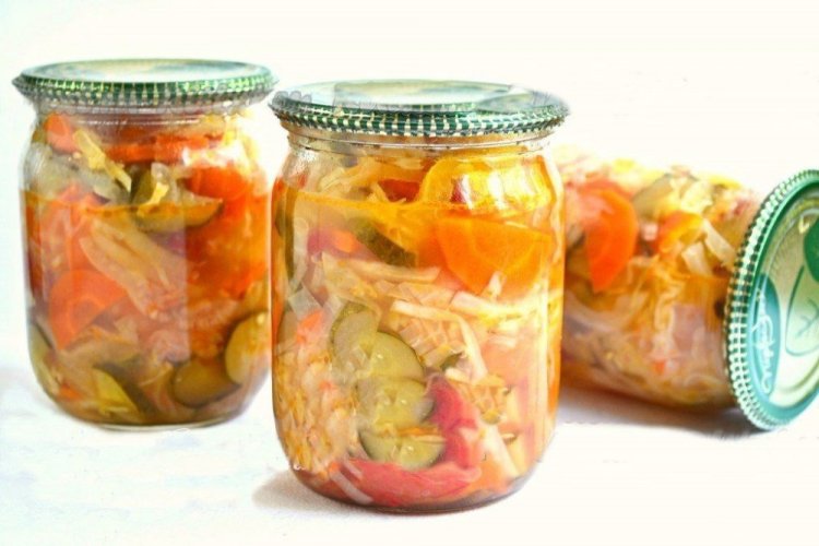 Ensalada de cazador picante para el invierno