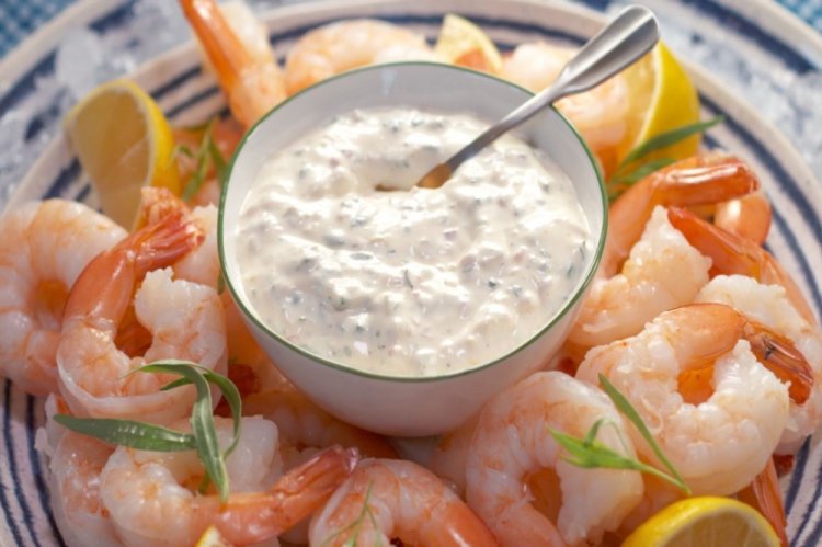 Mayonnaise-Sauce für Garnelen