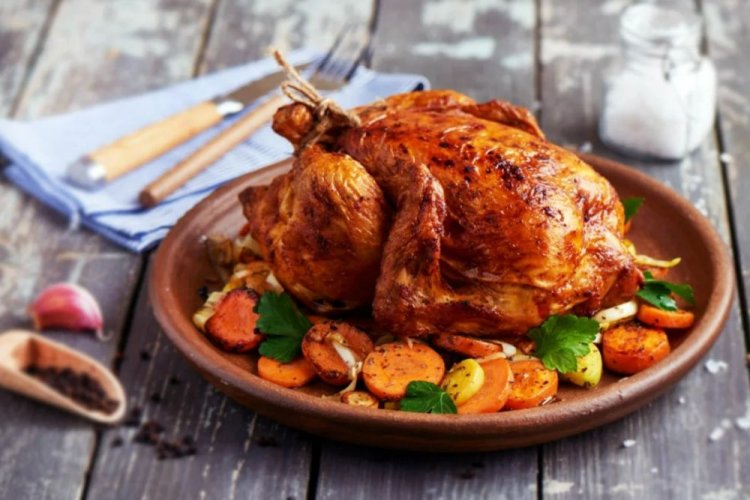 Gefülltes Grillhähnchen im Ofen