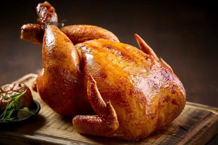 Grillhähnchen, im Ofen mit Umluft gebacken