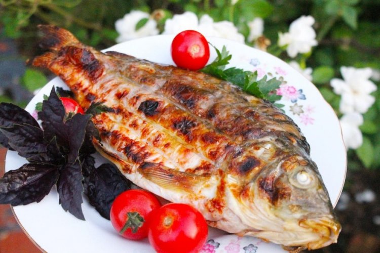 Karpfen vom Grill