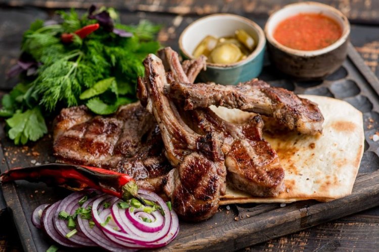 Lammkotelett-Schaschlik