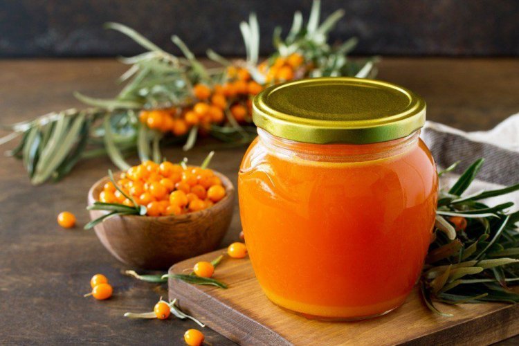 Sanddornsaftmarmelade für den Winter