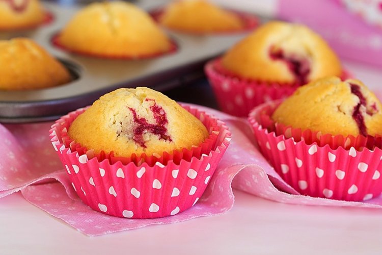 Kefir Muffins with Jam