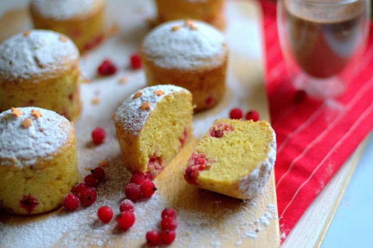 Kefir Muffins with Corn Flour