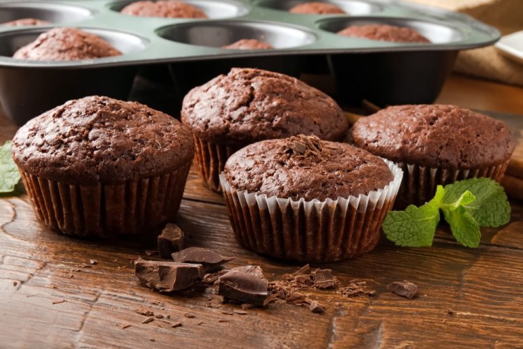 Chocolate Kefir Muffins