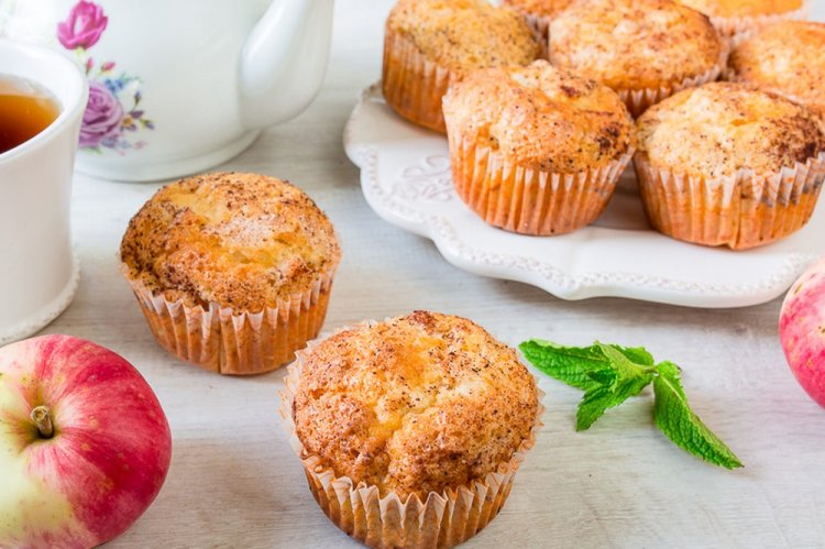 Kefir Muffins with Apples