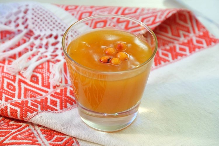 Hafer-Kisel mit Sanddorn und Orange