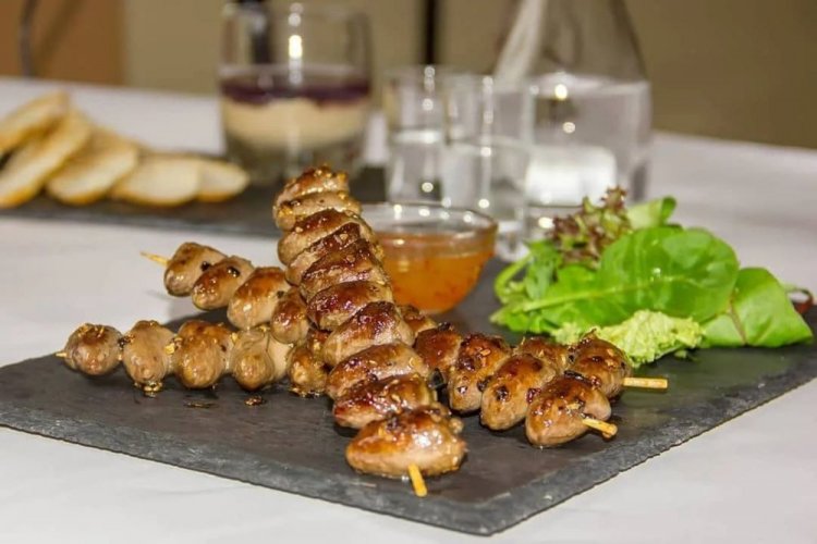 Hähnchenherzen in Biermarinade vom Grill
