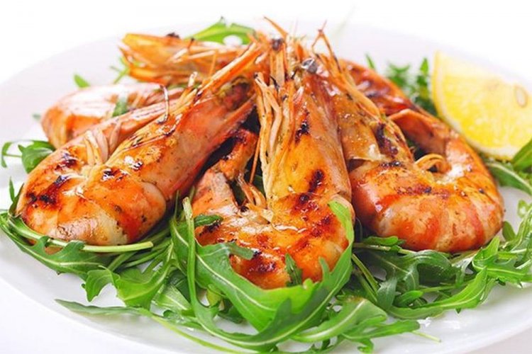Gegrillte Riesengarnelen