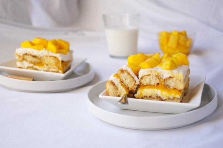 Tiramisu with Ricotta and Mango
