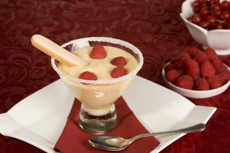 Sabayon Cream with Savoiardi