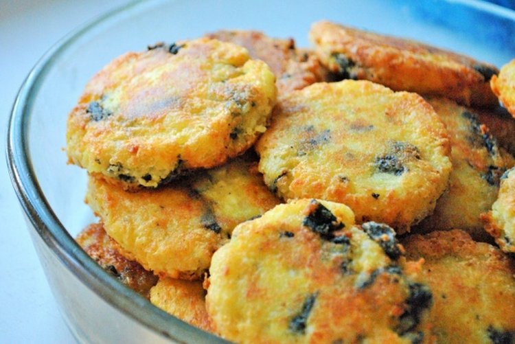 Kartoffelpuffer mit Tofu und Nori