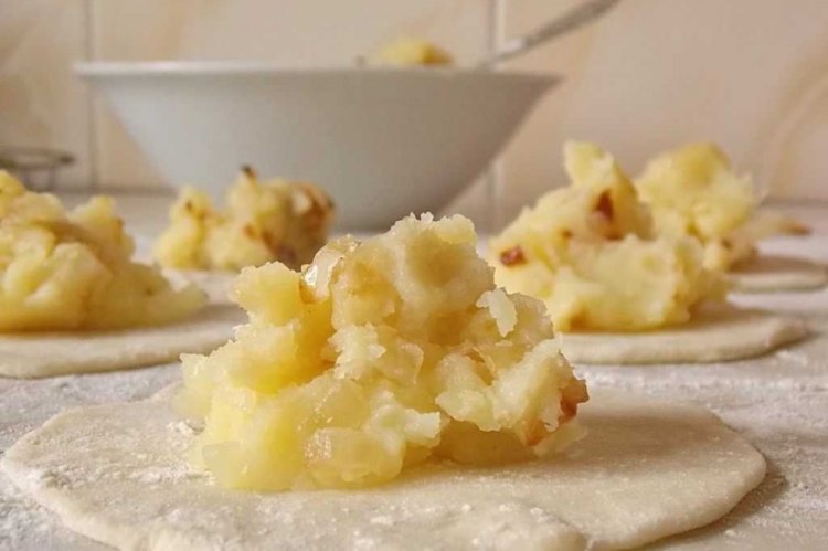 With Potatoes and Fried Onions