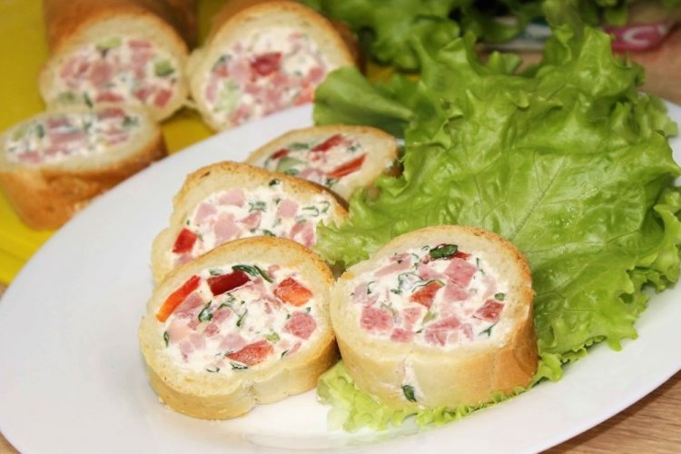 Stuffed Baguette for a Picnic