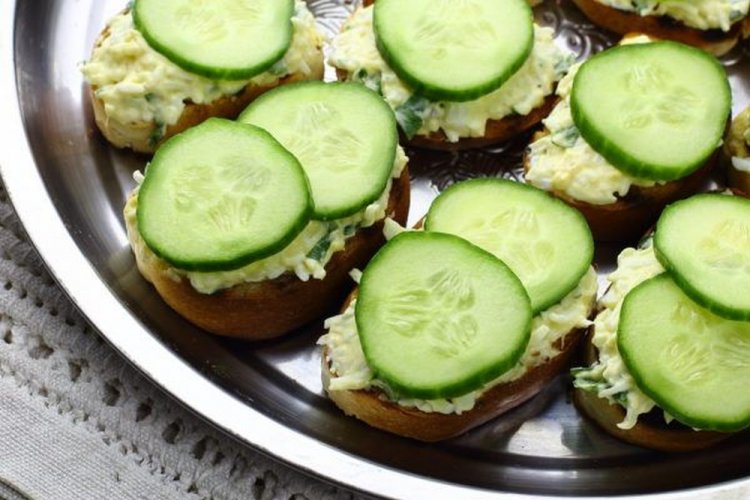 Egg and Cucumber Sandwiches