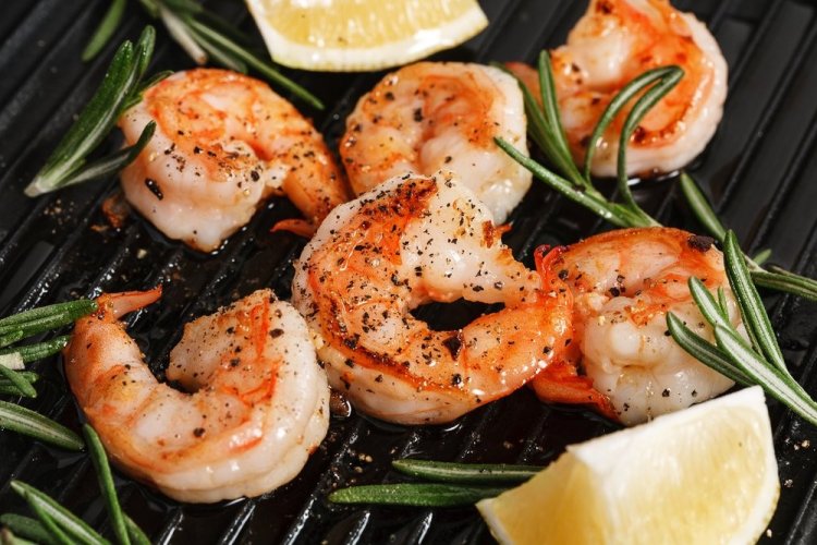 Langustinen in Butter vom Grill