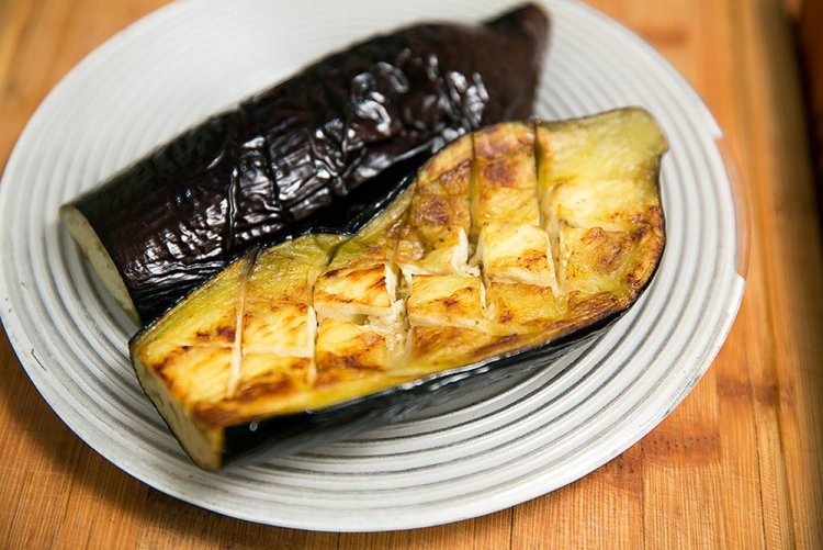 Eggplant in Foil on the Grill