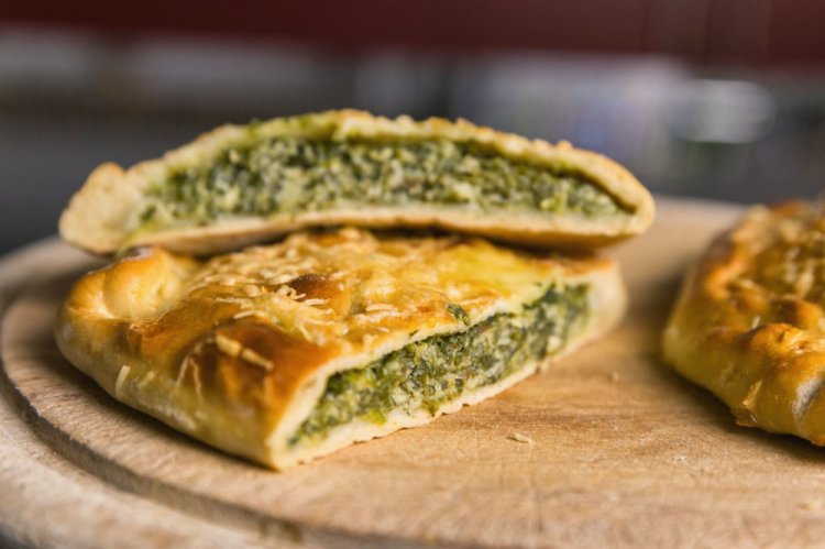 Potato Filling with Spinach and Blue Cheese