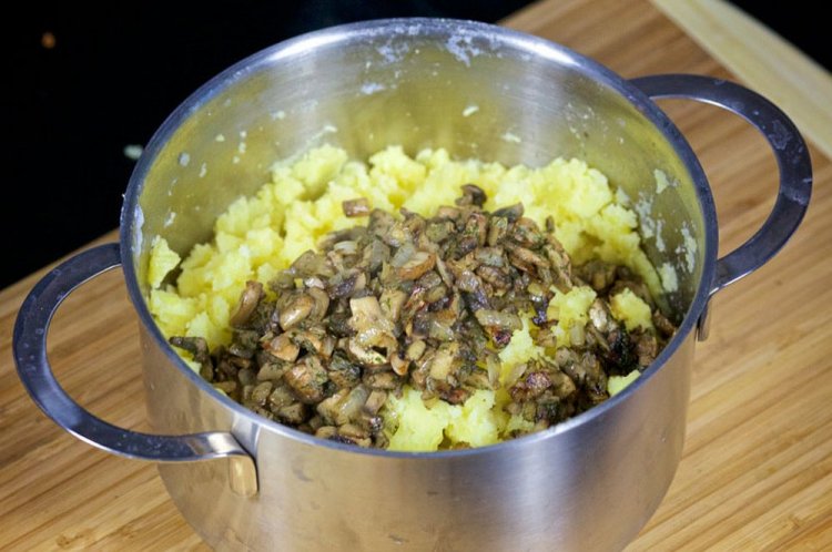 Potato Filling with Mushrooms
