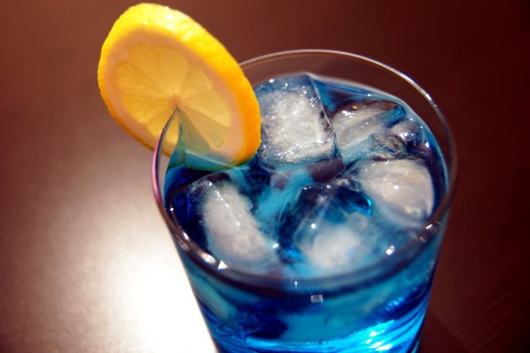Blue Lagoon with Tequila