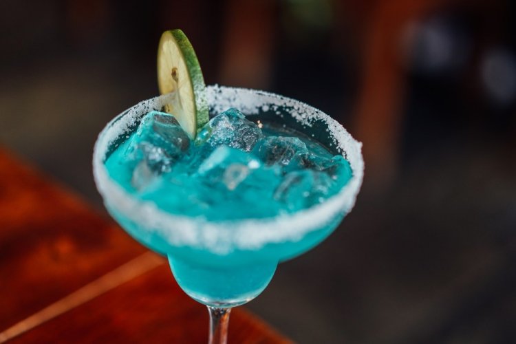 Blue Lagoon with Homemade Lemonade