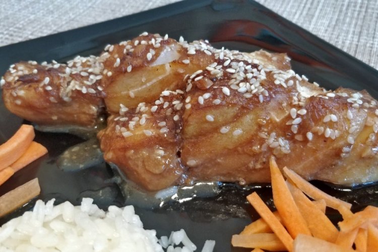 Baked Lingcod in Sweet and Sour Marinade
