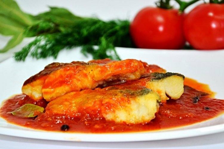 Lingcod with Vegetable Gravy in the Oven