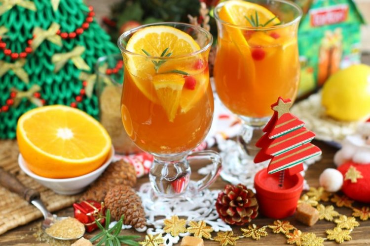 Orange Punch with Green Tea